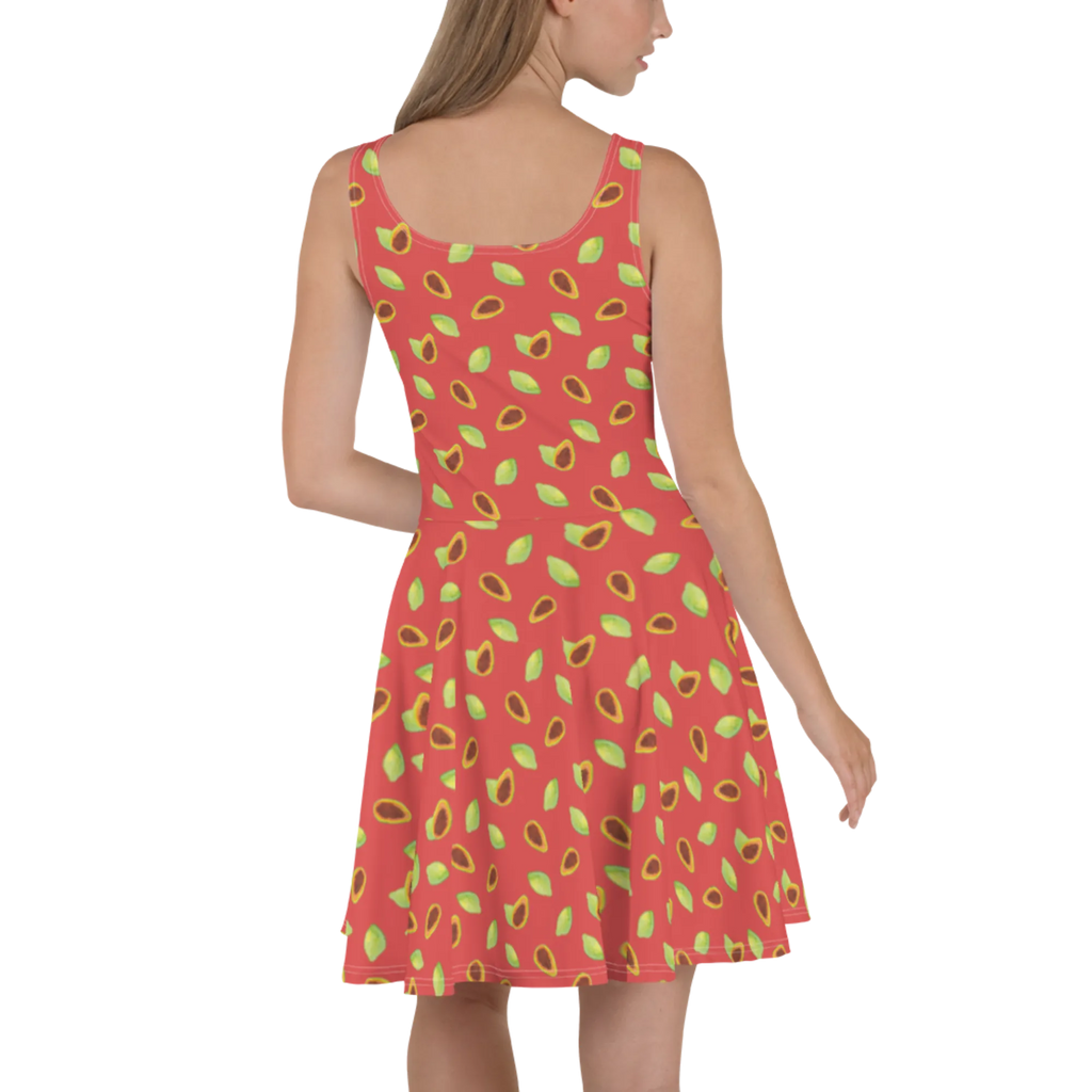 Sommerkleid Obst Papaya Muster Sommerkleid, Kleid, Skaterkleid, Papapya Muster, Obst Muster, Papayas