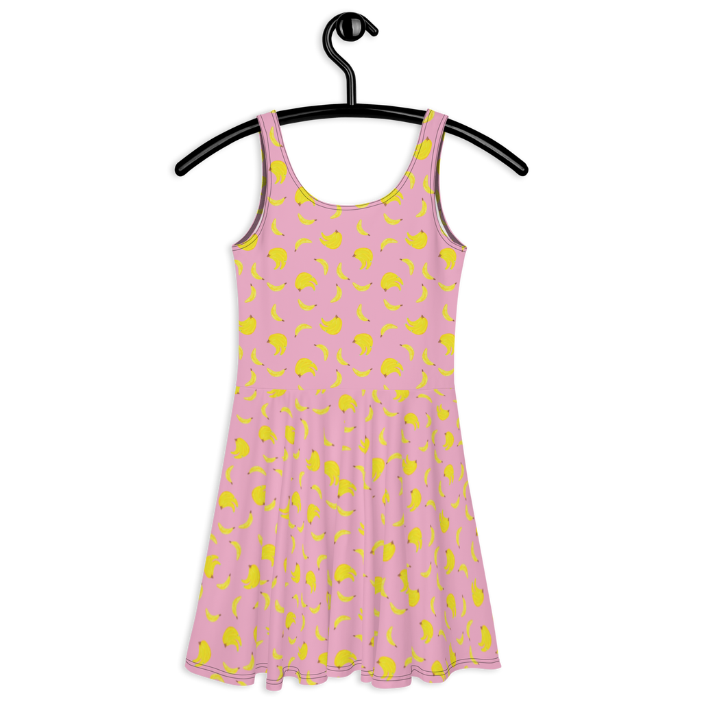 Sommerkleid Bananen Staude Muster Sommerkleid, Kleid, Skaterkleid, Bananen Muster