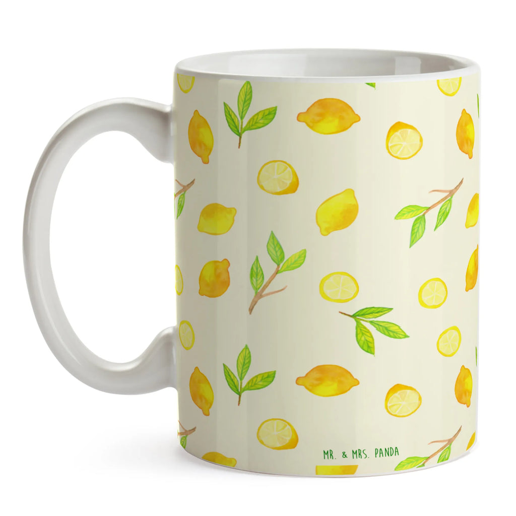 Tasse Frische Zitronen Muster Tasse, Kaffeetasse, Teetasse, Becher, Kaffeebecher, Teebecher, Keramiktasse, Porzellantasse, Büro Tasse, Geschenk Tasse, Tasse Sprüche, Tasse Motive, Kaffeetassen, Tasse bedrucken, Designer Tasse, Cappuccino Tassen, Schöne Teetassen, Zitronen Muster, Zitrusfrüchte Muster, Zitrone