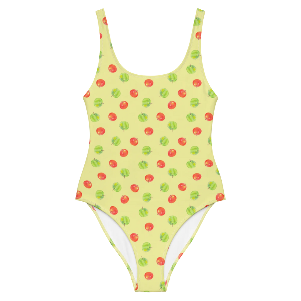 Badeanzug Apfel Traum Muster Badebekleidung, Bademode, Badeanzug, Swimsuit, Rückenfreier Badeanzug, Luxus-Bademode, Apfel, Muster