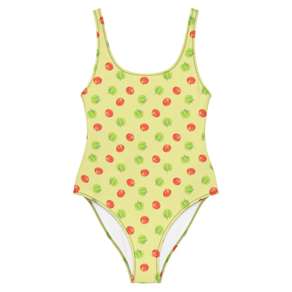 Badeanzug Apfel Traum Muster Badebekleidung, Bademode, Badeanzug, Swimsuit, Rückenfreier Badeanzug, Luxus-Bademode, Apfel, Muster