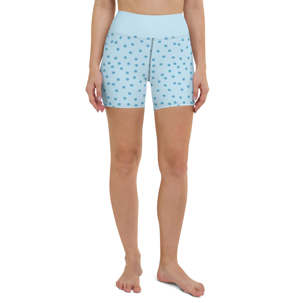 Yoga Shorts Blaue Blaubeeren Muster Yoga Shorts, Yogashorts, Sporthose, Sportshorts, Fitnesshose, Sportshorts Damen, Yoga Shorts Damen, Yogabekleidung, Sportbekleidung, Blaubeeren Muster, Heidelbeeren Muster, Blueberries