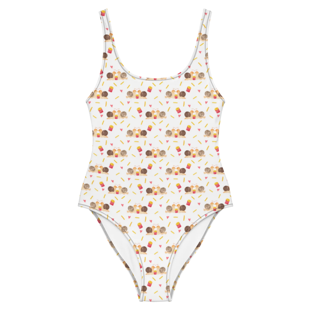 Badeanzug Schnecken Liebe Muster Badebekleidung, Bademode, Badeanzug, Swimsuit, Rückenfreier Badeanzug, Luxus-Bademode, Liebe, Partner, Freund, Freundin, Ehemann, Ehefrau, Heiraten, Verlobung, Heiratsantrag, Liebesgeschenk, Jahrestag, Hocheitstag