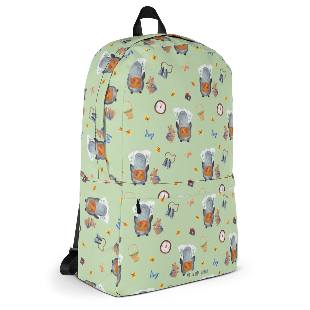 Rucksack Pinguin & Maus Wanderer Muster Rucksack, Laptoprucksack, Notebookrucksack, Schulrucksack für Laptop, Arbeitsrucksack für Laptop, Reiserucksack für Laptop, Rucksack für Alltag, Rucksack für Schule, Rucksack für Uni, Rucksack für Notebook, Rucksack für Computer, wetterfester Rucksack, regenfester Rucksack, strapazierfähiger Rucksack, Pinguin, Pinguine, Abenteurer, Abenteuer, Roadtrip, Ausflug, Wanderlust, wandern