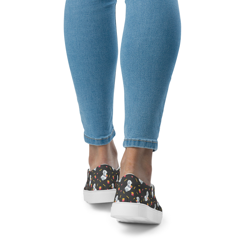 Damen Slipper Panda Pommes Muster Mokassins, Slipper Damen, Mokassins Damen, Mokassin Damen, Damen Slipper, Schlupfschuhe Damen, Damen Mokassins, Panda Muster, Pommes Muster, Panda, Pommes