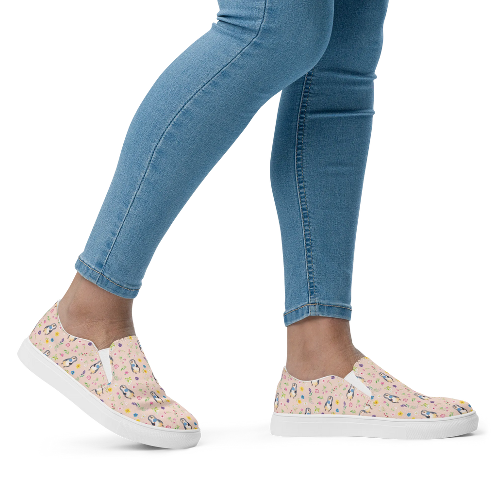 Damen Slipper Pinguin Lolli Muster Mokassins, Slipper Damen, Mokassins Damen, Mokassin Damen, Damen Slipper, Schlupfschuhe Damen, Damen Mokassins, Pinguin, Pinguine, Lolli, Süßigkeiten, Blödsinn, Spruch, Rebell, Gauner, Ganove, Rabauke