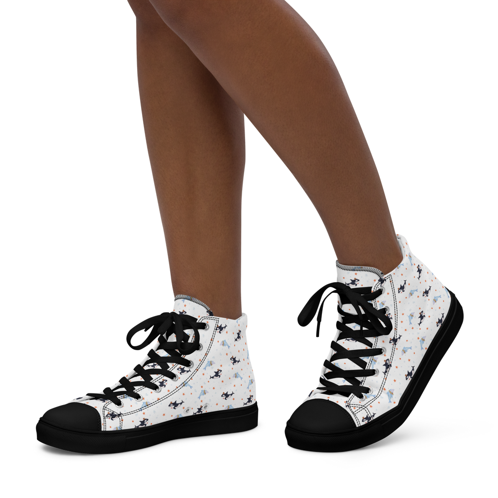 Damen Sneaker Black Edition Orca Zylinder Muster Schwarze Sneaker Damen, Damen Schwarze Sneaker, Schwarze Sneakers für Damen, Schwarze Sneakers Damen, Sneaker Damen Schwarz, Sneaker Schwarz Damen, Schwarzer Sneaker Damen, Schwarze Sneaker, Sneakers Schwarz, Turnschuhe Damen Schwarz, Sportschuhe Damen Schwarz, Turnschuhe Schwarz, Schwarzer Sportschuh Damen, Meerestiere, Meer, Urlaub, Narwal, Glitter, Konfetti, Glitzer, Geburtstag, Feier, Fete, Fest, Glückwunsch, Orca