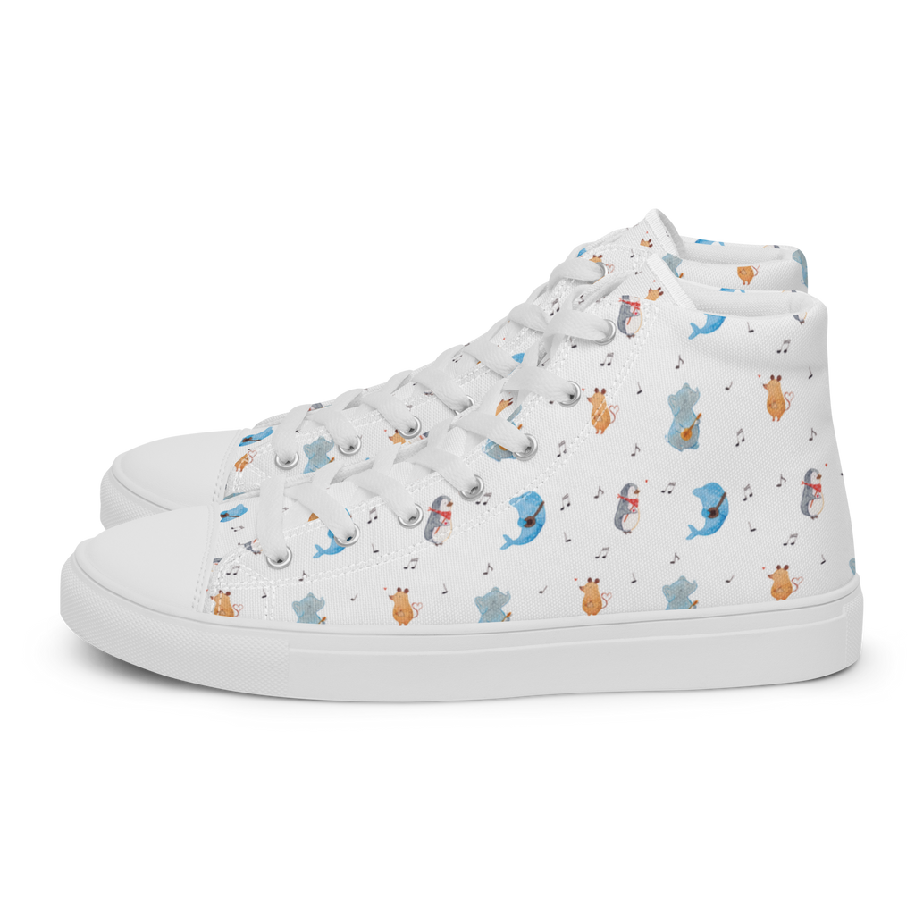 Damen Sneaker Big Band Muster Sneaker Damen, Damen Sneaker, Sportschuhe Damen, Turnschuhe Damen, Damen Sportschuhe, Schuhe Damen Sneaker, Damen Turnschuhe, Tiermotive, Gute Laune, lustige Sprüche, Tiere, Hund, Pinguin, Maus, Elefant, Delfin, Gitarre, Band, Triangel, Musikanten, Musik