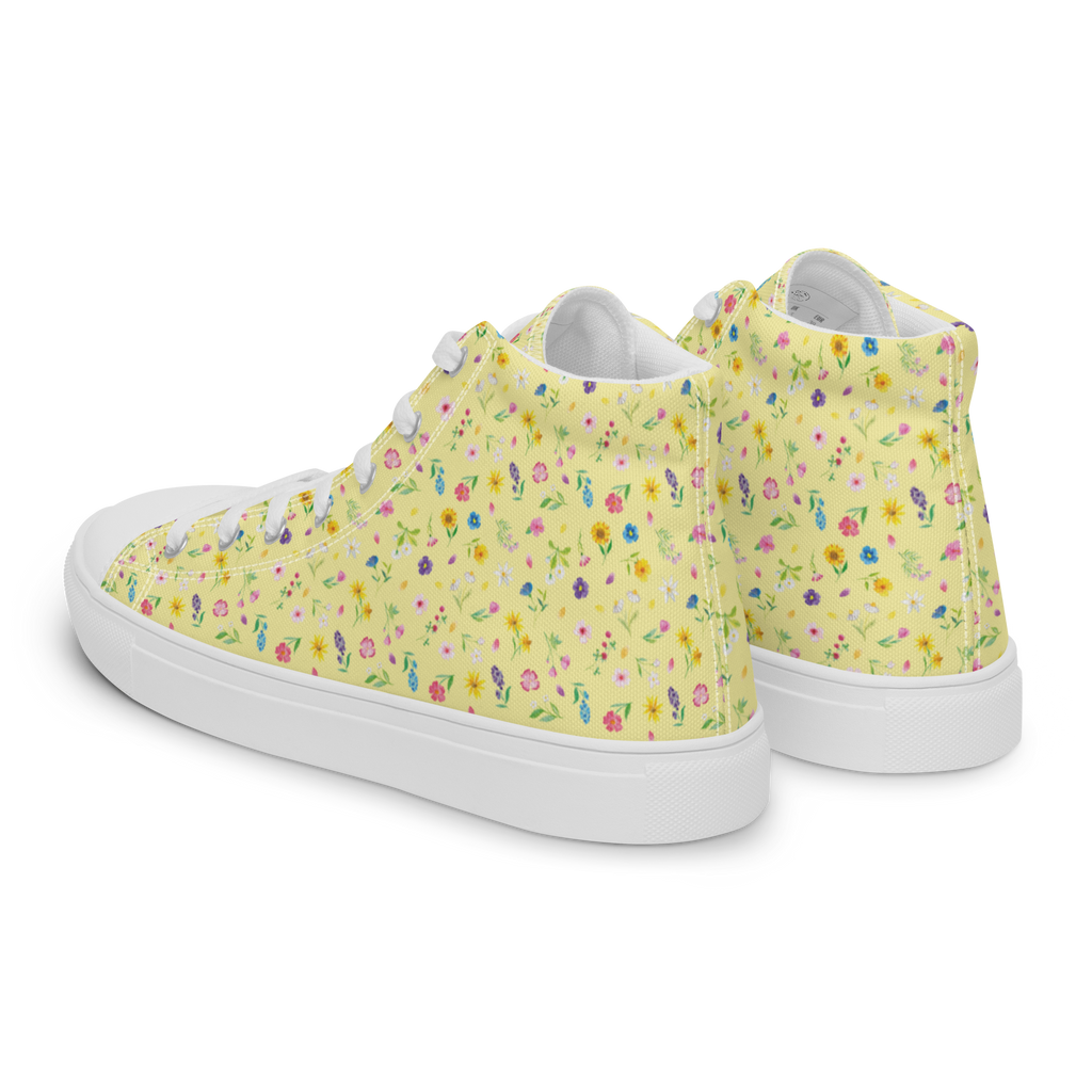 Damen Sneaker Black Edition Bunte Blumenwiese Muster Sneaker Damen, Damen Sneaker, Sportschuhe Damen, Turnschuhe Damen, Damen Sportschuhe, Schuhe Damen Sneaker, Damen Turnschuhe, Blumen Muster, Wildblumen Muster, Blumenwiese, Flower Power, Blumenmädchen