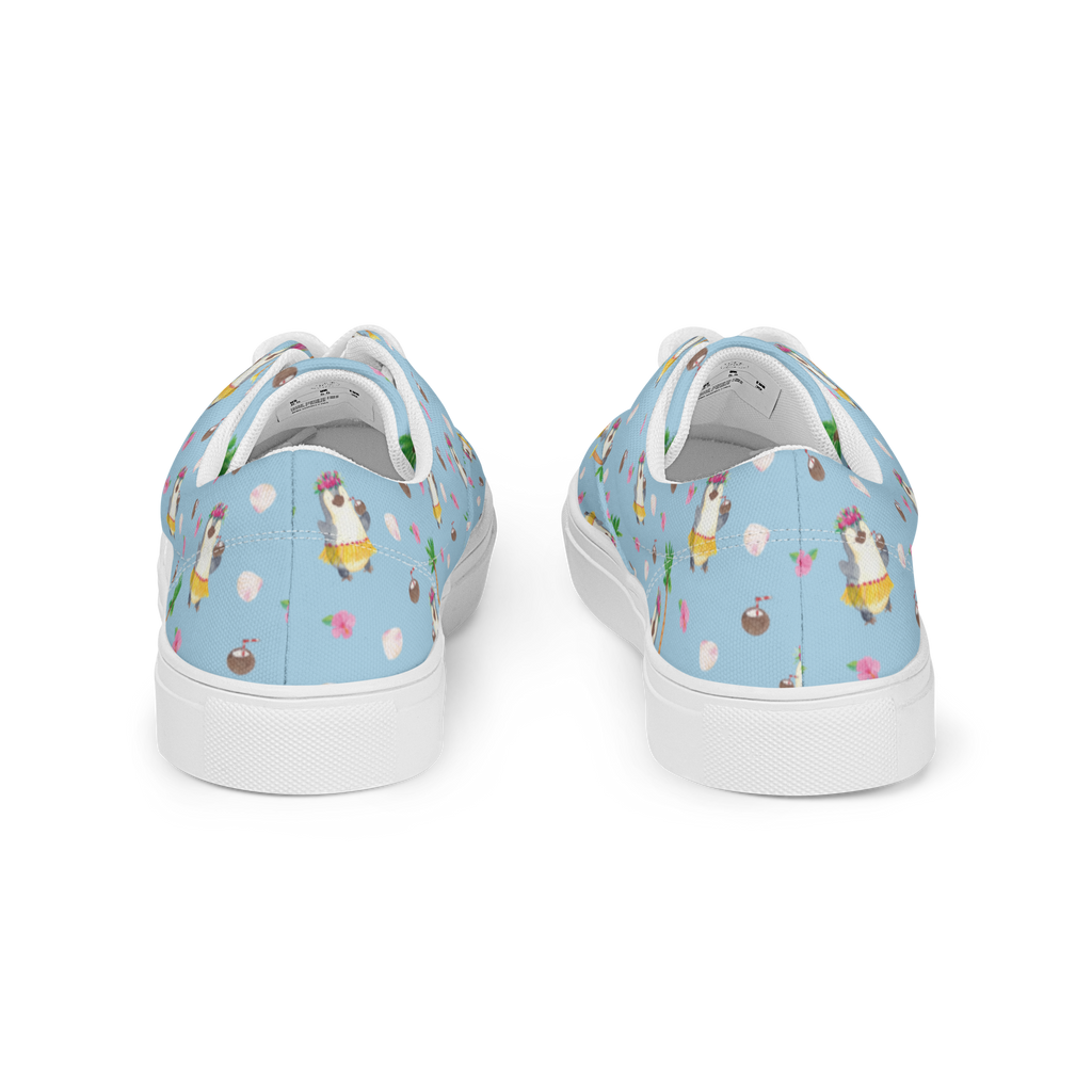 Damen Stoffschuhe Pinguin Kokosnuss Muster Pinguin, Aloha, Hawaii, Urlaub, Kokosnuss, Pinguine