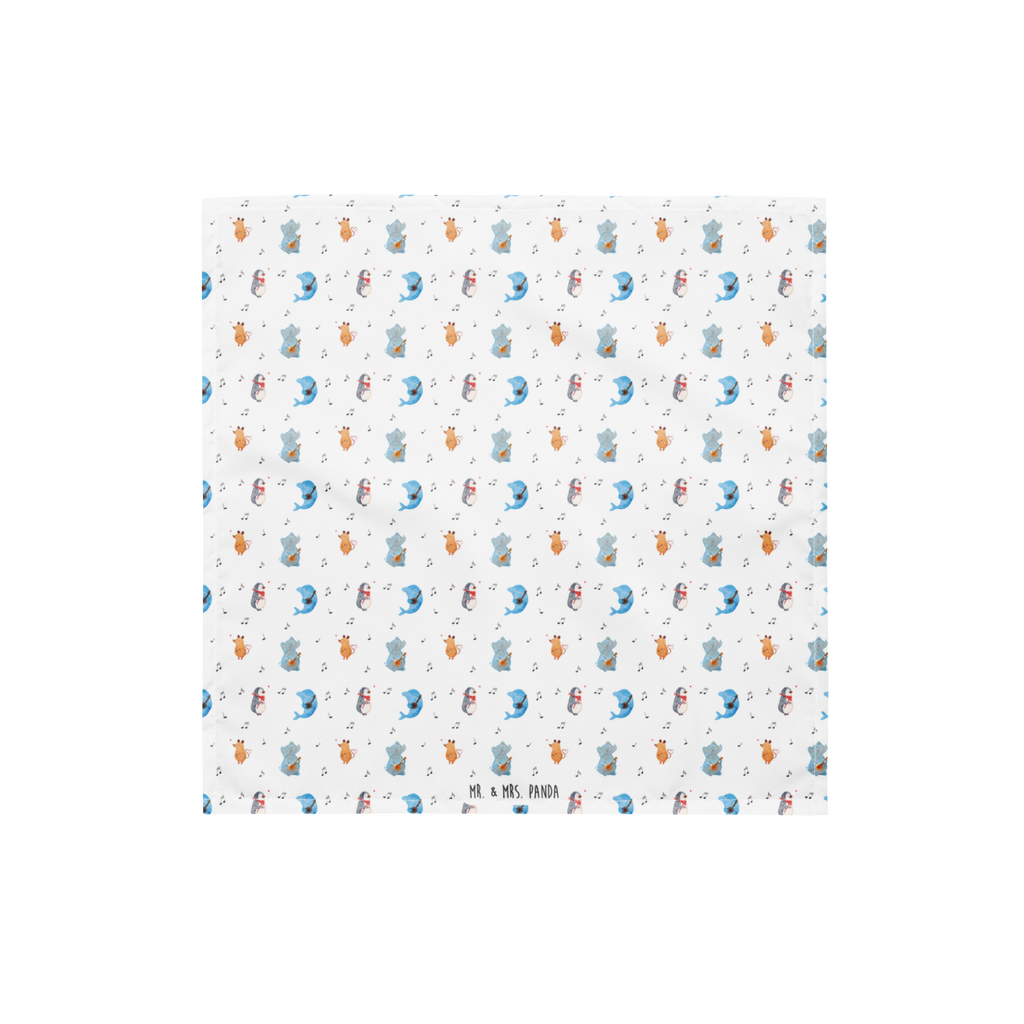 Bandana Big Band Muster Bandana, Kopftuch, Halstuch, Multifunktionstuch, Design Bandana, Bandana Tuch, Sportbandana, Sport Bandana, Bandana kaufen, Tiermotive, Gute Laune, lustige Sprüche, Tiere, Hund, Pinguin, Maus, Elefant, Delfin, Gitarre, Band, Triangel, Musikanten, Musik