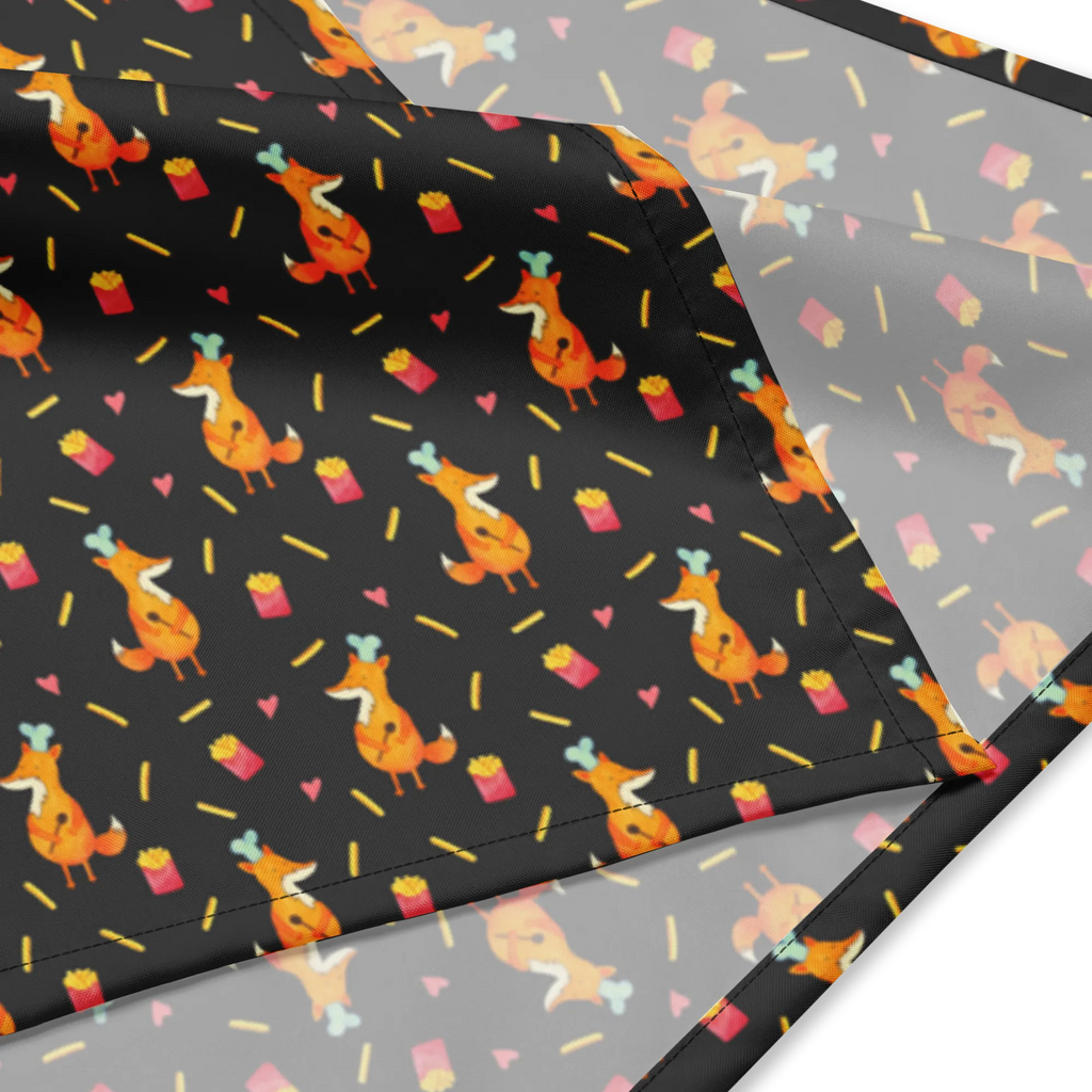 Bandana Fuchs Pommes Muster Bandana, Kopftuch, Halstuch, Multifunktionstuch, Design Bandana, Bandana Tuch, Sportbandana, Sport Bandana, Bandana kaufen, Fuchs Muster, Pommes Muster, Pommes, Fuchs, Pomes Frites