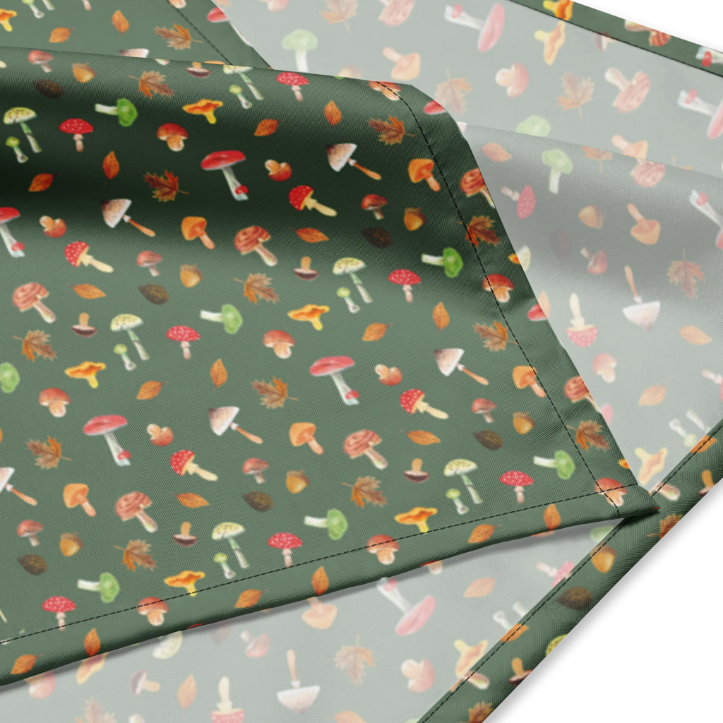 Bandana Pilz Wald Muster Bandana, Kopftuch, Halstuch, Multifunktionstuch, Design Bandana, Bandana Tuch, Sportbandana, Sport Bandana, Bandana kaufen, Pilz Muster, Laub Muster, Wald, Pilze