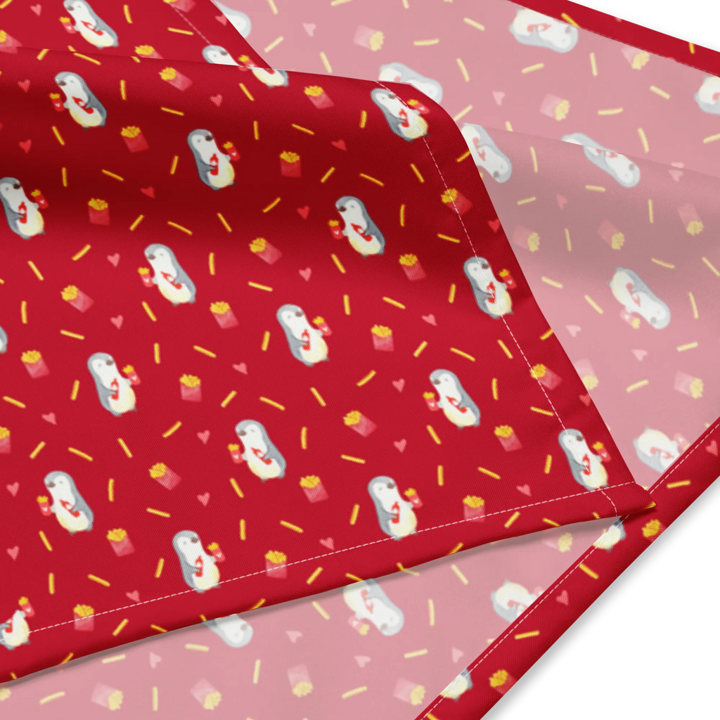 Bandana Pinguin Pommes Muster Bandana, Kopftuch, Halstuch, Multifunktionstuch, Design Bandana, Bandana Tuch, Sportbandana, Sport Bandana, Bandana kaufen, Liebe, Partner, Freund, Freundin, Ehemann, Ehefrau, Heiraten, Verlobung, Heiratsantrag, Liebesgeschenk, Jahrestag, Hocheitstag, Valentinstag, Geschenk für Frauen, Hochzeitstag, Mitbringsel, Geschenk für Freundin, Geschenk für Partner, Liebesbeweis, für Männer, für Ehemann