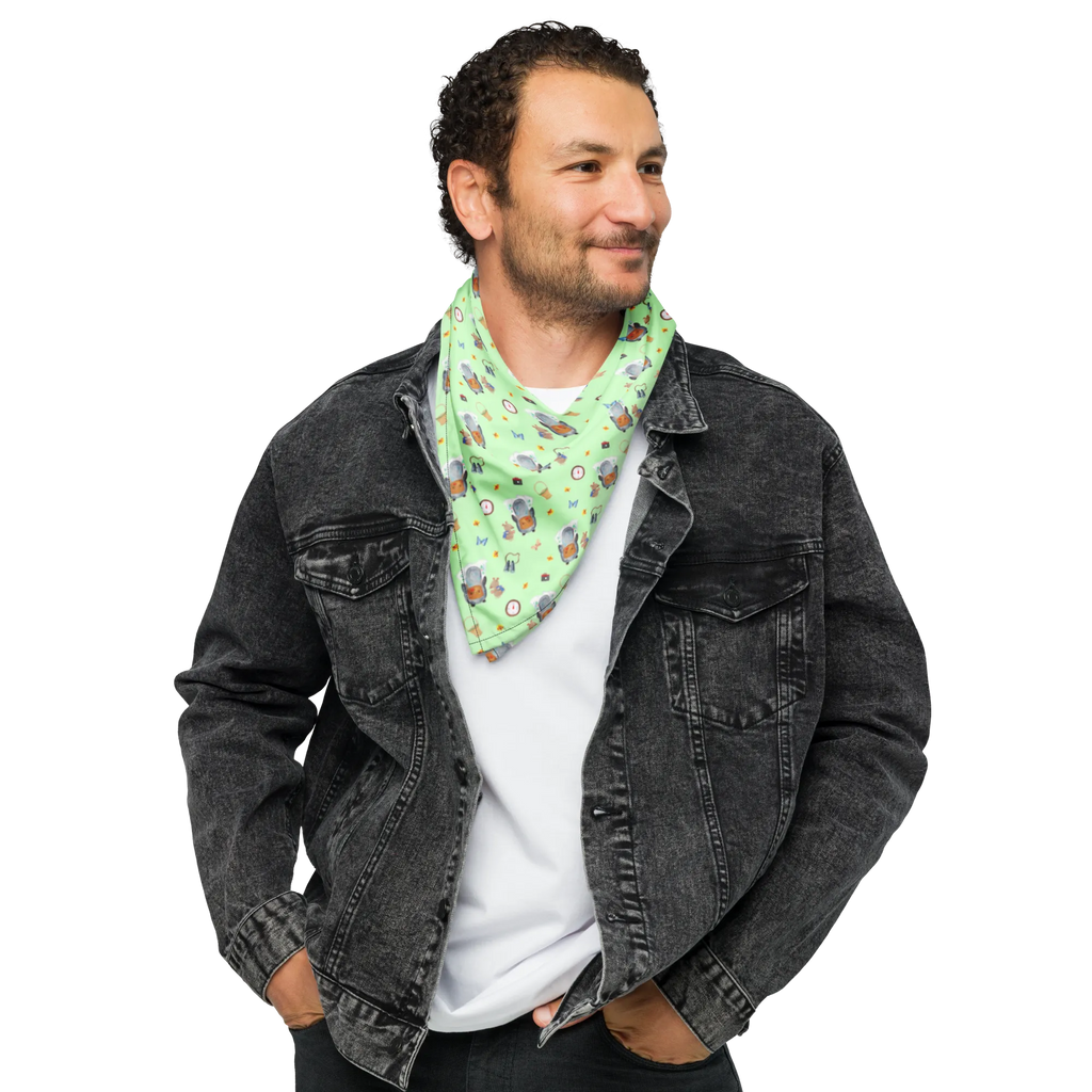 Bandana Pinguin & Maus Wanderer Muster Bandana, Kopftuch, Halstuch, Multifunktionstuch, Design Bandana, Bandana Tuch, Sportbandana, Sport Bandana, Bandana kaufen, Pinguin, Pinguine, Abenteurer, Abenteuer, Roadtrip, Ausflug, Wanderlust, wandern