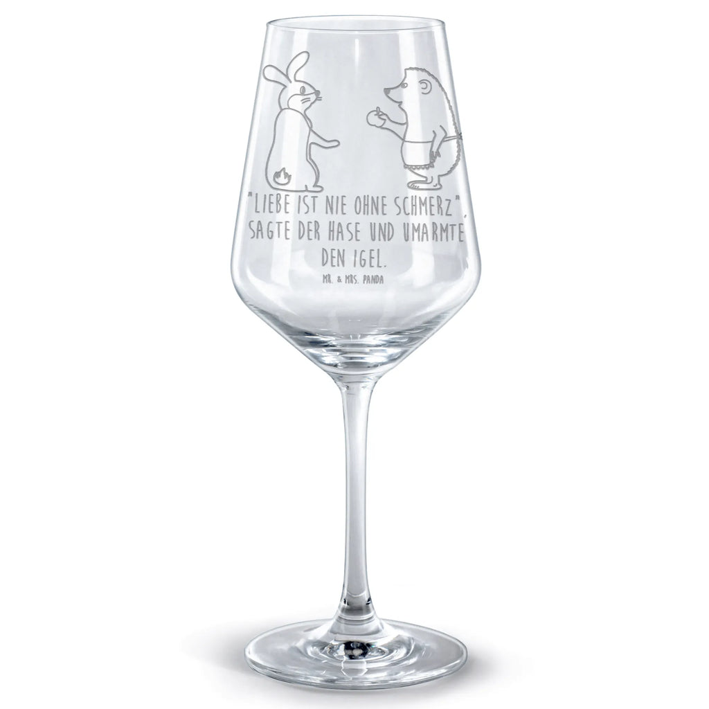 Rotwein Glas Liebe ist nie ohne Schmerz Rotweinglas, Weinglas, Rotwein Glas, Weinglas mit Gravur, Geschenk für Weinliebhaber, Spülmaschinenfeste Weingläser, Hochwertige Weinaccessoires, Tiermotive, Gute Laune, lustige Sprüche, Tiere, Igel und Hase, Igel, Hase, Liebe Spruch, Liebeskummer Geschenk, Herzschmerz, Trösten, Trennungsschmerz, Spruch romantisch