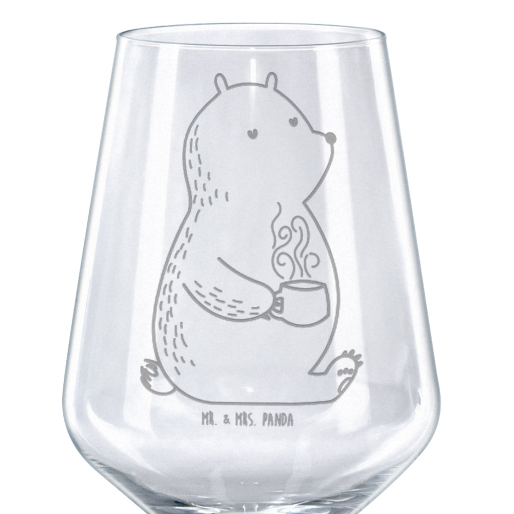 Rotwein Glas Bär Kaffee Rotweinglas, Weinglas, Rotwein Glas, Weinglas mit Gravur, Geschenk für Weinliebhaber, Spülmaschinenfeste Weingläser, Hochwertige Weinaccessoires, Bär, Teddy, Teddybär, Kaffee, Coffee, Bären, guten Morgen, Morgenroutine, Welt erobern, Welt retten, Motivation