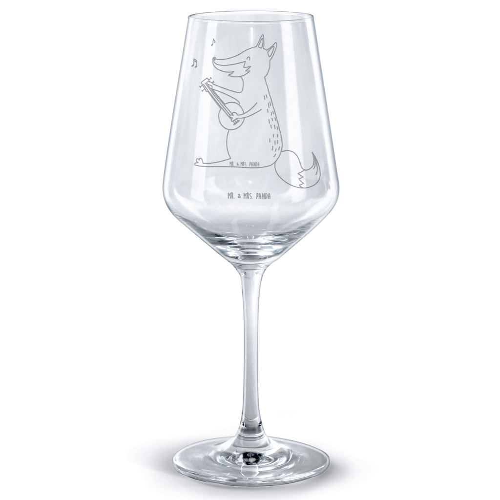 Rotwein Glas Fuchs Gitarre Rotweinglas, Weinglas, Rotwein Glas, Weinglas mit Gravur, Geschenk für Weinliebhaber, Spülmaschinenfeste Weingläser, Hochwertige Weinaccessoires, Fuchs, Füchse, Geschenk Musiker, Musik Spruch, Musikerin, Sänger, Sängerin, Gitarre