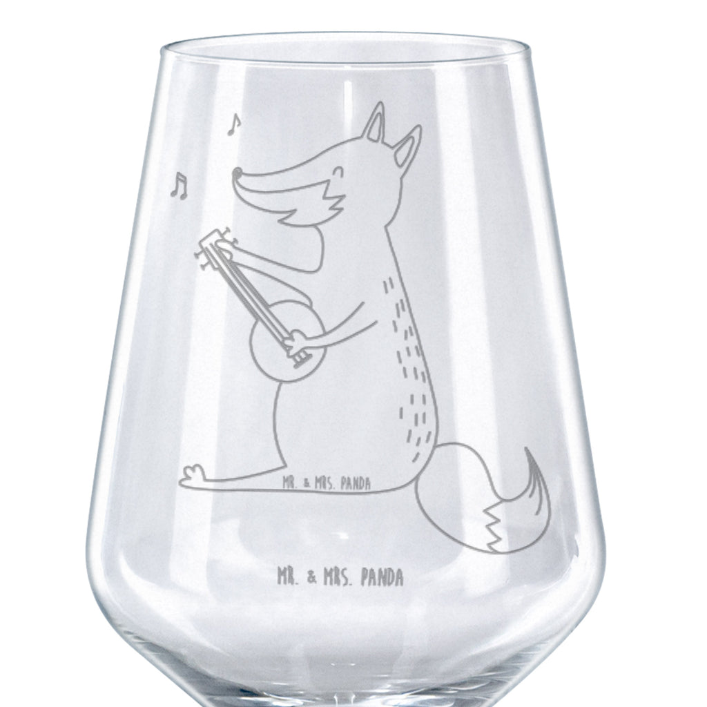 Rotwein Glas Fuchs Gitarre Rotweinglas, Weinglas, Rotwein Glas, Weinglas mit Gravur, Geschenk für Weinliebhaber, Spülmaschinenfeste Weingläser, Hochwertige Weinaccessoires, Fuchs, Füchse, Geschenk Musiker, Musik Spruch, Musikerin, Sänger, Sängerin, Gitarre