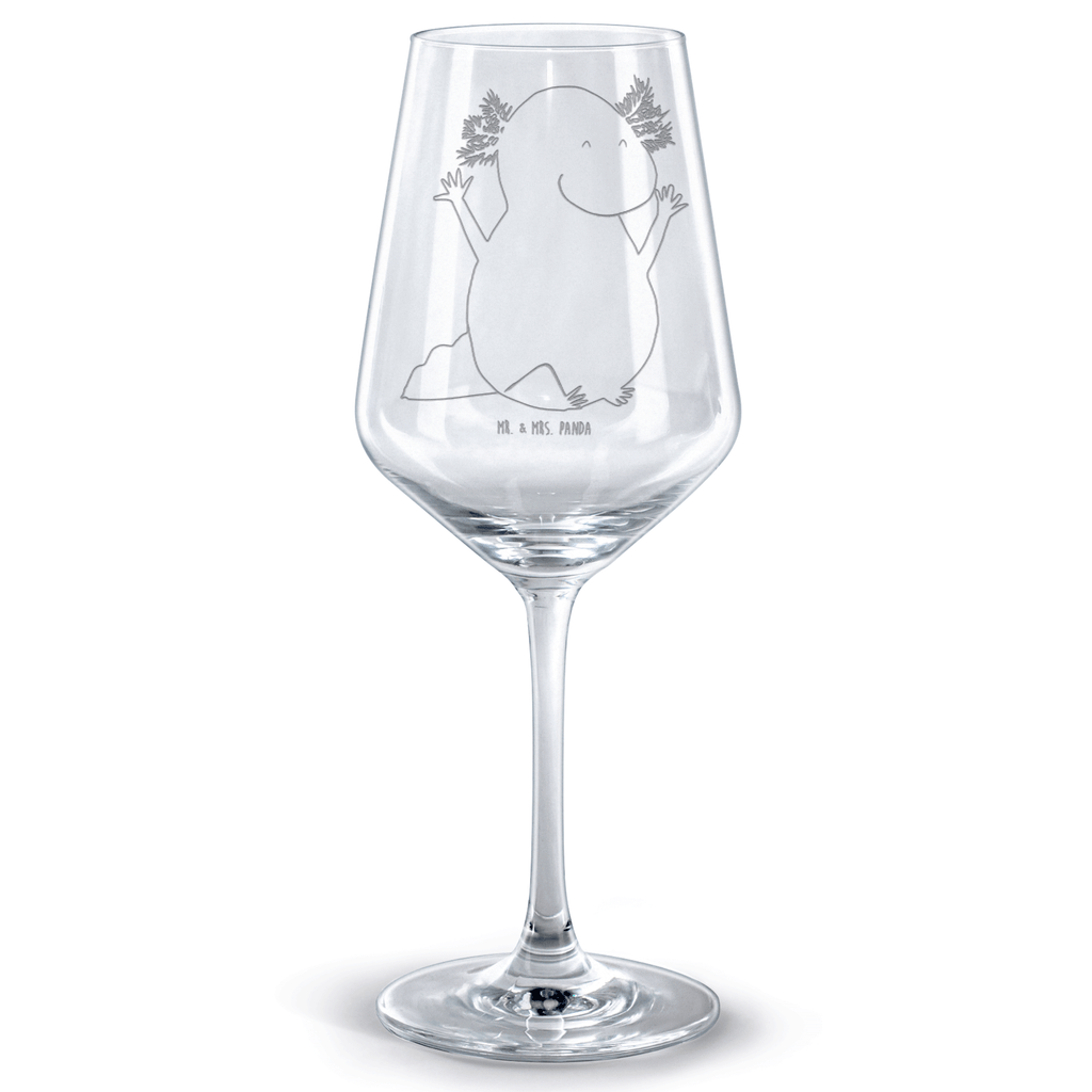 Rotwein Glas Axolotl Hurra Rotweinglas, Weinglas, Rotwein Glas, Weinglas mit Gravur, Geschenk für Weinliebhaber, Spülmaschinenfeste Weingläser, Hochwertige Weinaccessoires, Axolotl, Molch, Axolot, Schwanzlurch, Lurch, Lurche, fröhlich, Spaß, Freude, Motivation, Zufriedenheit