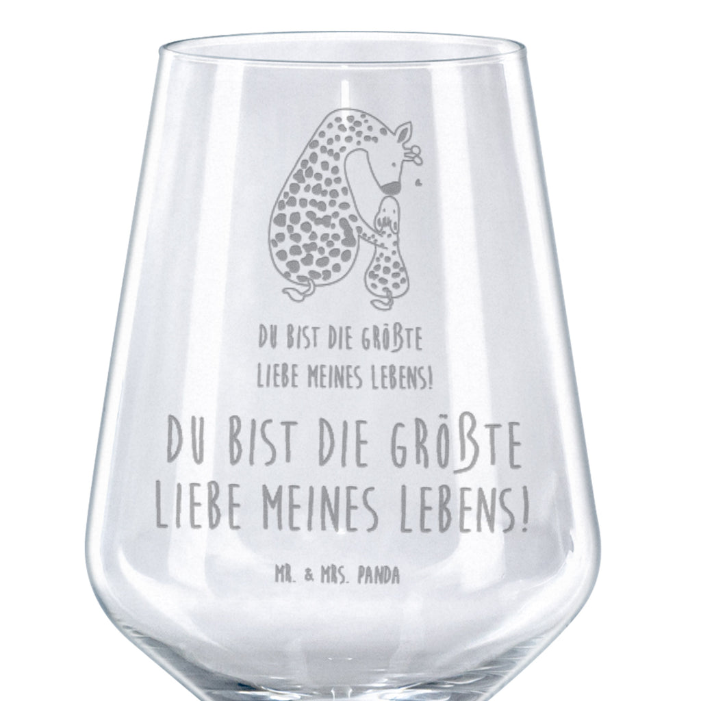 Rotwein Glas Giraffe mit Kind Rotweinglas, Weinglas, Rotwein Glas, Weinglas mit Gravur, Geschenk für Weinliebhaber, Spülmaschinenfeste Weingläser, Hochwertige Weinaccessoires, Afrika, Wildtiere, Giraffe, Kind, Mutter, Mama, Tochter, Sohn, Lieblingsmensch