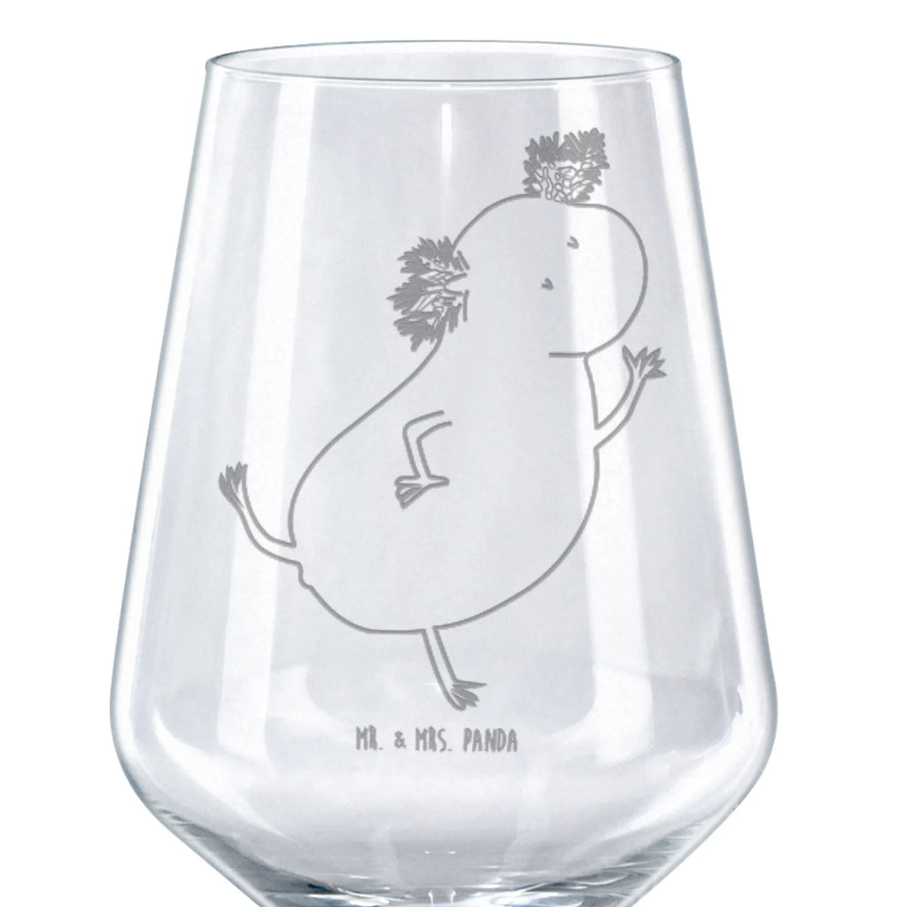 Rotwein Glas Axolotl tanzt Rotweinglas, Weinglas, Rotwein Glas, Weinglas mit Gravur, Geschenk für Weinliebhaber, Spülmaschinenfeste Weingläser, Hochwertige Weinaccessoires, Axolotl, Molch, Axolot, Schwanzlurch, Lurch, Lurche, Dachschaden, Sterne, verrückt, Freundin, beste Freundin