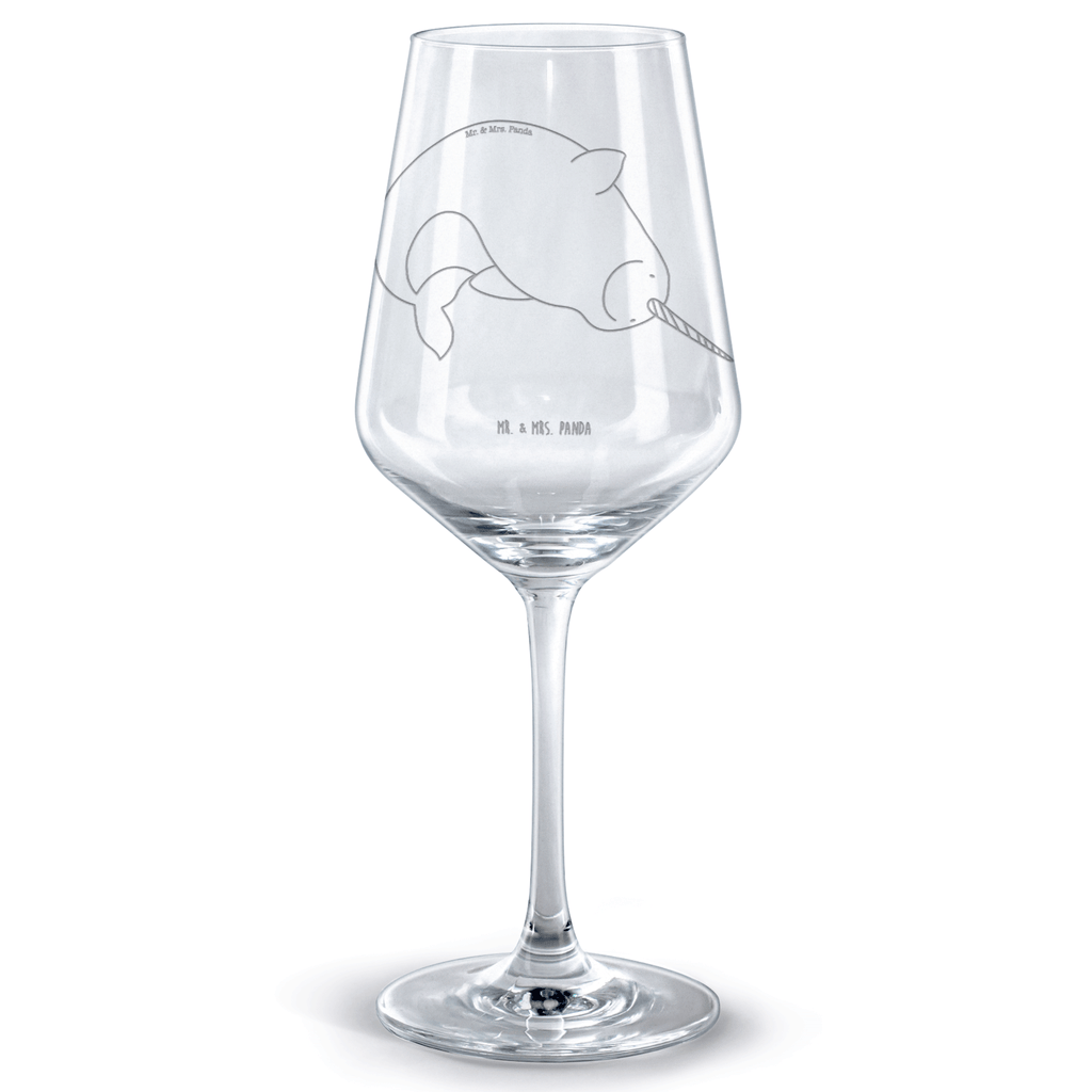 Rotwein Glas Narwal Rotweinglas, Weinglas, Rotwein Glas, Weinglas mit Gravur, Geschenk für Weinliebhaber, Spülmaschinenfeste Weingläser, Hochwertige Weinaccessoires, Meerestiere, Meer, Urlaub, Narwal, Wal, Putzen, Hausfrau, Junggesellin, aufräumen, Kinderzimmer