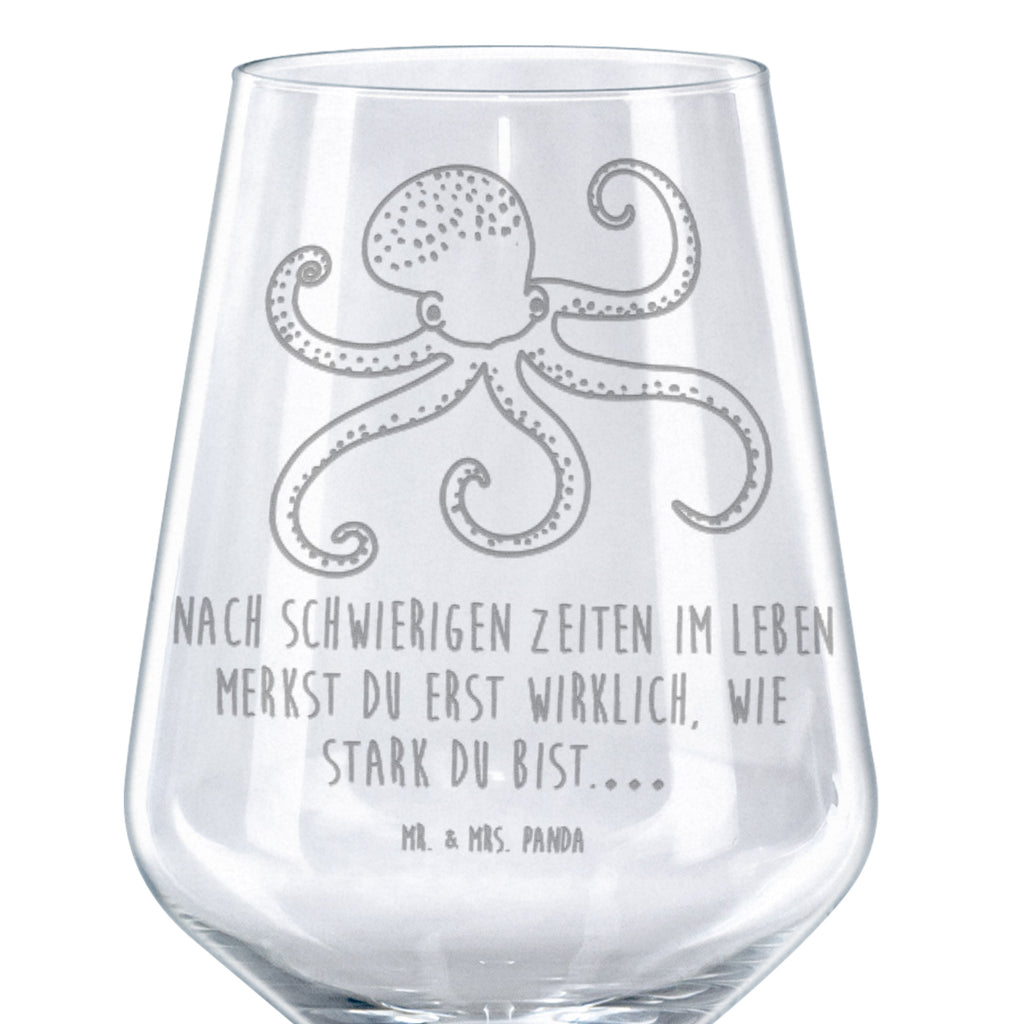 Rotwein Glas Tintenfisch Rotweinglas, Weinglas, Rotwein Glas, Weinglas mit Gravur, Geschenk für Weinliebhaber, Spülmaschinenfeste Weingläser, Hochwertige Weinaccessoires, Tiermotive, Gute Laune, lustige Sprüche, Tiere, Meer, Meerestier, Krake, Tintenfisch, Arme, Wasser, Ozean