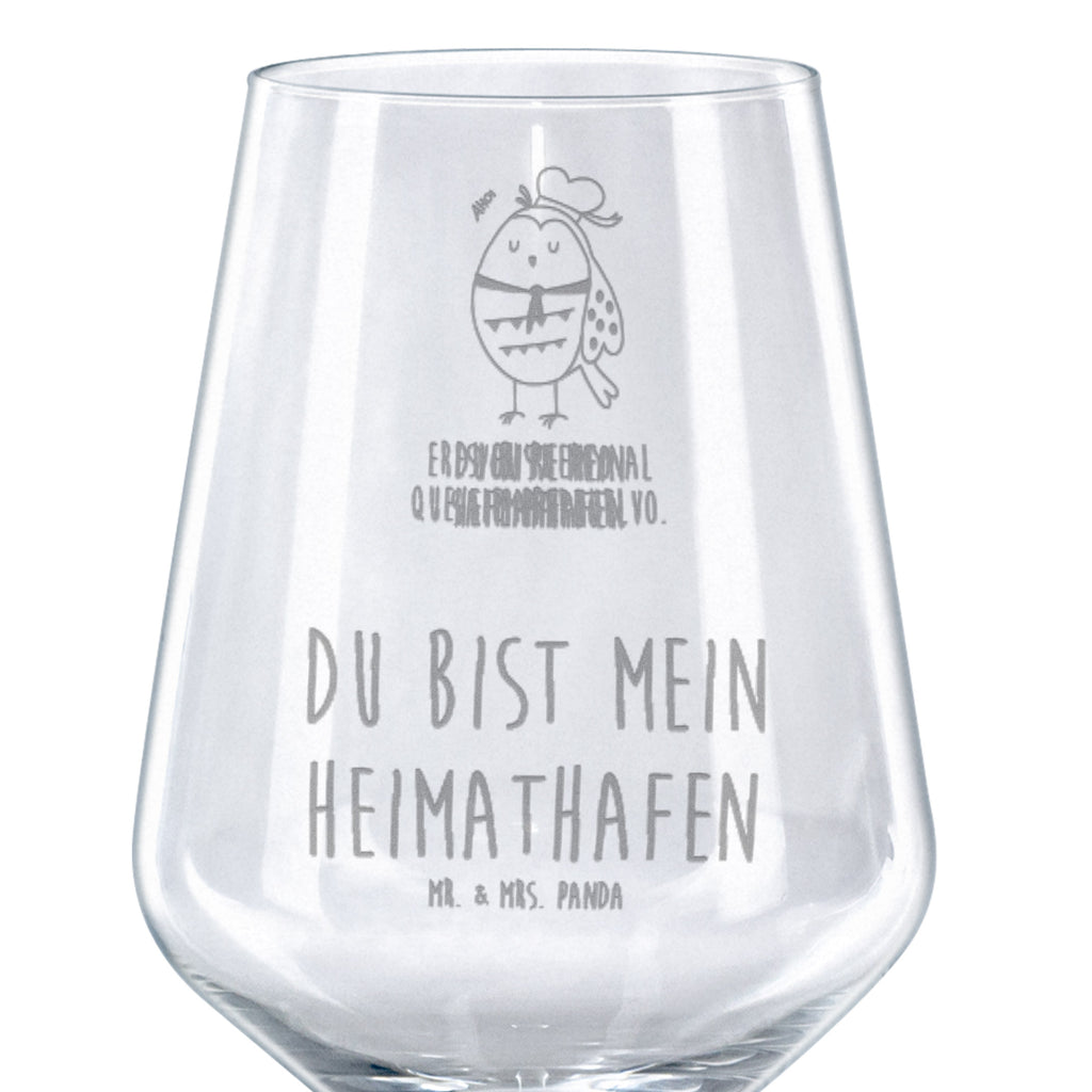 Rotwein Glas Eule Matrosen Rotweinglas, Weinglas, Rotwein Glas, Weinglas mit Gravur, Geschenk für Weinliebhaber, Spülmaschinenfeste Weingläser, Hochwertige Weinaccessoires, Eule, Eule Spruch, Eule Deko, Owl, Wortspiel lustig, Matrose, Freundin, Ehe, Seefahrer, Heimathafen, Hochzeitstag Geschenk