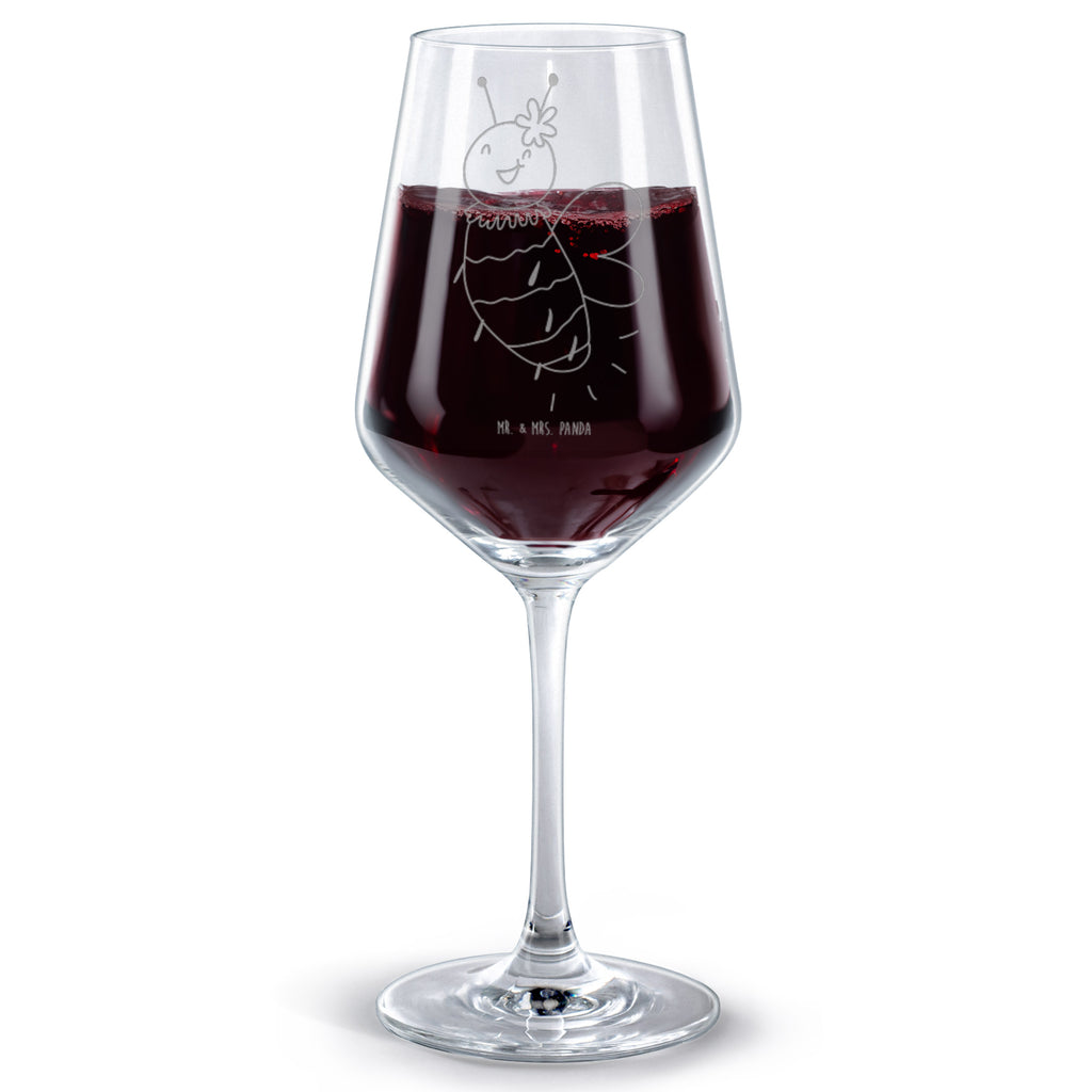 Rotwein Glas Biene Blume Rotweinglas, Weinglas, Rotwein Glas, Weinglas mit Gravur, Geschenk für Weinliebhaber, Spülmaschinenfeste Weingläser, Hochwertige Weinaccessoires, Biene, Wespe, Hummel