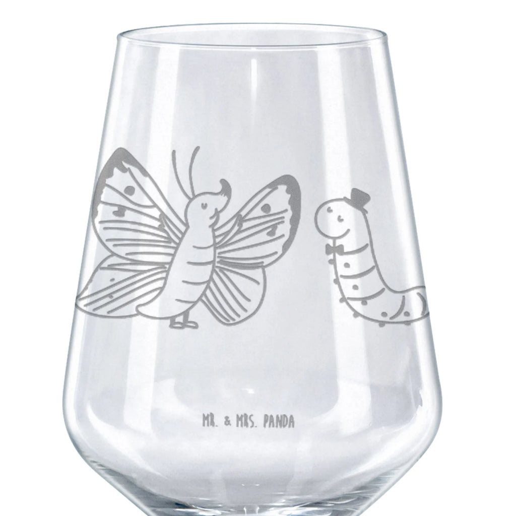 Rotwein Glas Raupe & Schmetterling Rotweinglas, Weinglas, Rotwein Glas, Weinglas mit Gravur, Geschenk für Weinliebhaber, Spülmaschinenfeste Weingläser, Hochwertige Weinaccessoires, Tiermotive, Gute Laune, lustige Sprüche, Tiere, Raupe, Schmetterling, Zitronenfalter, Entwicklung, Erwachsen werden, Kokon, Hut, Hütchen, Schönheit, Aufwachsen