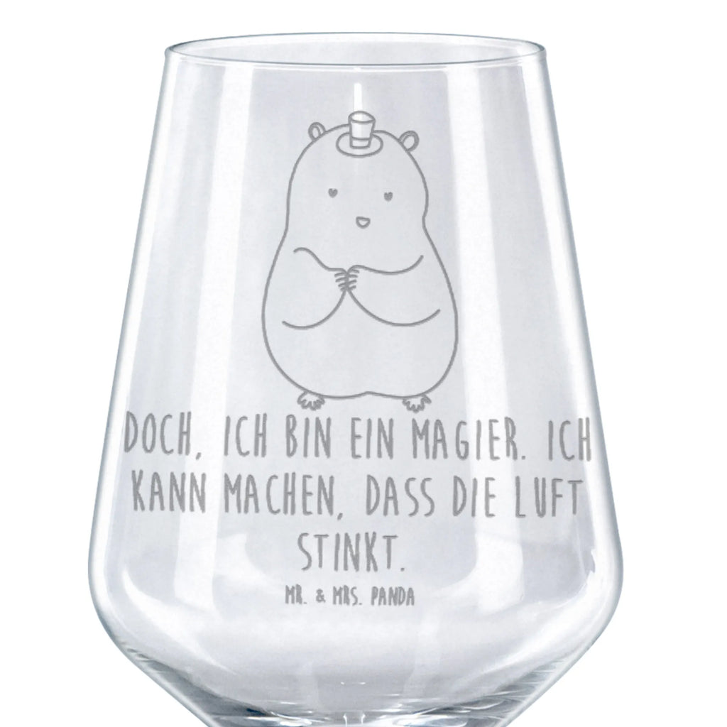 Rotwein Glas Hamster mit Hut Rotweinglas, Weinglas, Rotwein Glas, Weinglas mit Gravur, Geschenk für Weinliebhaber, Spülmaschinenfeste Weingläser, Hochwertige Weinaccessoires, Tiermotive, Gute Laune, lustige Sprüche, Tiere, Hamster, Hut, Magier, Zylinder, Zwerghamster, Zauberer