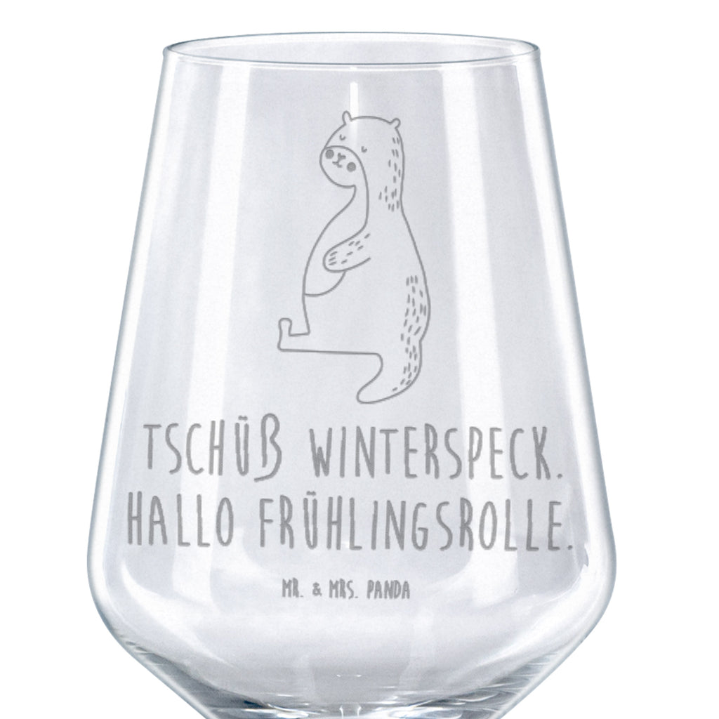 Rotwein Glas Otter Bauch Rotweinglas, Weinglas, Rotwein Glas, Weinglas mit Gravur, Geschenk für Weinliebhaber, Spülmaschinenfeste Weingläser, Hochwertige Weinaccessoires, Otter, Fischotter, Seeotter, Otter Seeotter See Otter