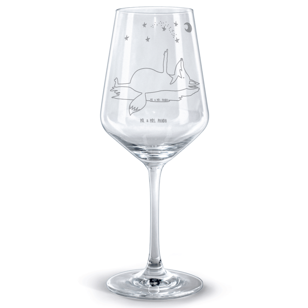 Rotwein Glas Fuchs Sterne Rotweinglas, Weinglas, Rotwein Glas, Weinglas mit Gravur, Geschenk für Weinliebhaber, Spülmaschinenfeste Weingläser, Hochwertige Weinaccessoires, Fuchs, Füchse, tröstende Worte, Spruch positiv, Spruch schön, Romantik, Always Look on the Bright Side of Life