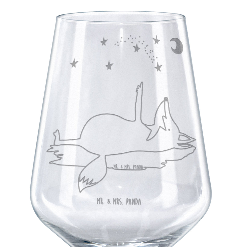 Rotwein Glas Fuchs Sterne Rotweinglas, Weinglas, Rotwein Glas, Weinglas mit Gravur, Geschenk für Weinliebhaber, Spülmaschinenfeste Weingläser, Hochwertige Weinaccessoires, Fuchs, Füchse, tröstende Worte, Spruch positiv, Spruch schön, Romantik, Always Look on the Bright Side of Life