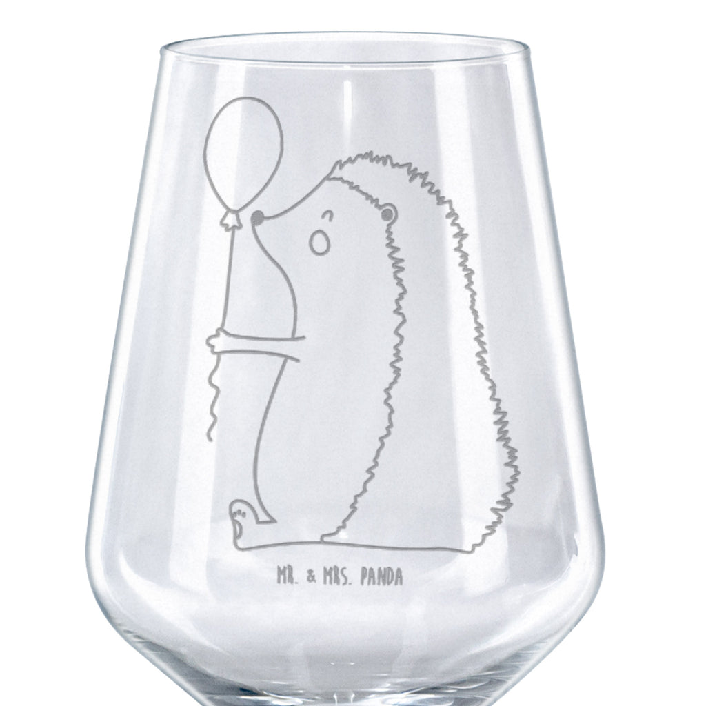 Rotwein Glas Igel mit Luftballon Rotweinglas, Weinglas, Rotwein Glas, Weinglas mit Gravur, Geschenk für Weinliebhaber, Spülmaschinenfeste Weingläser, Hochwertige Weinaccessoires, Tiermotive, Gute Laune, lustige Sprüche, Tiere, Igel, Geburtstag, Herzlichen Glückwunsch, Glückwunsch, Geburtstagskind, Ballon, Happy Birthday