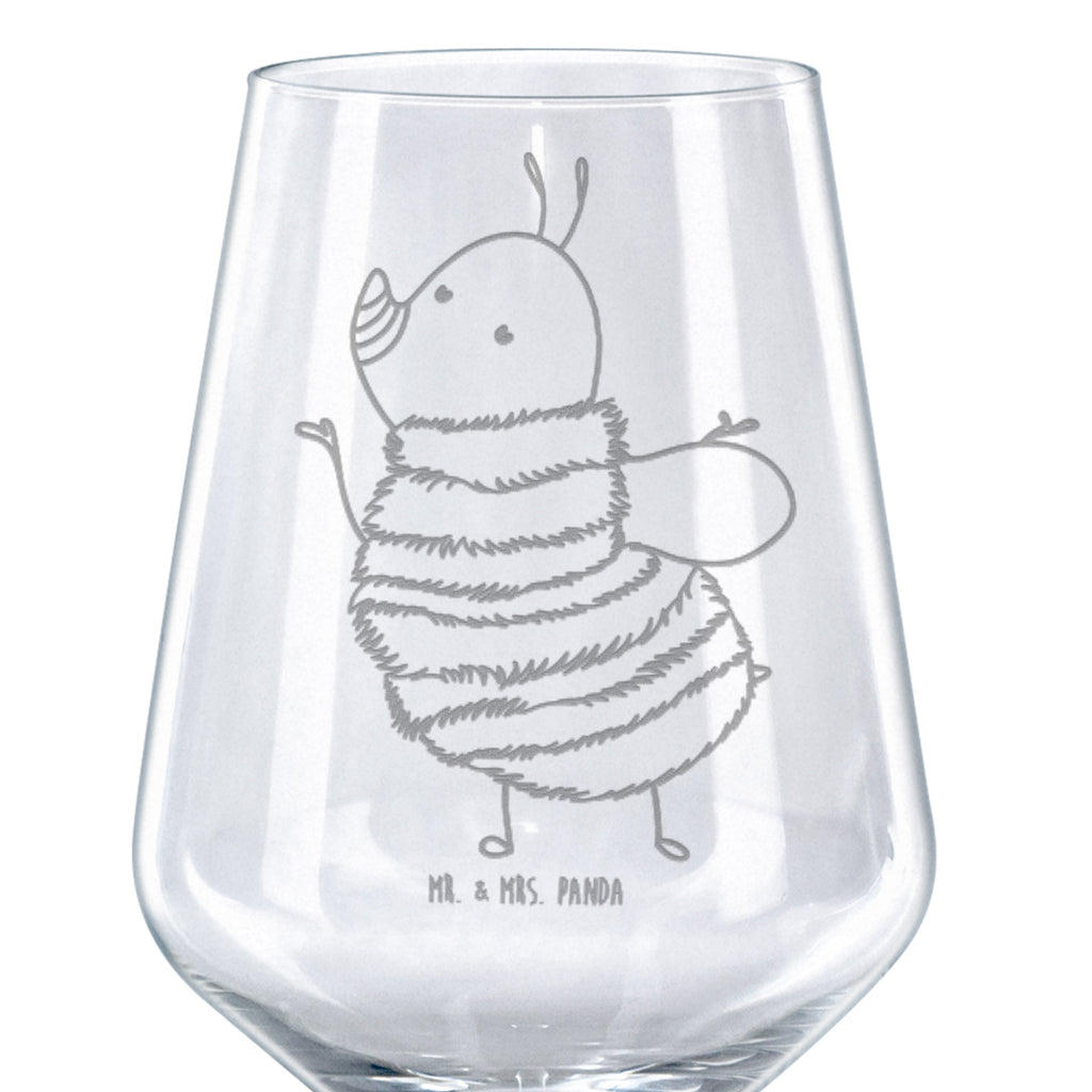 Rotwein Glas Hummel flauschig Rotweinglas, Weinglas, Rotwein Glas, Weinglas mit Gravur, Geschenk für Weinliebhaber, Spülmaschinenfeste Weingläser, Hochwertige Weinaccessoires, Tiermotive, Gute Laune, lustige Sprüche, Tiere, Hummel, Flauschig, Biene, Blume, Natur