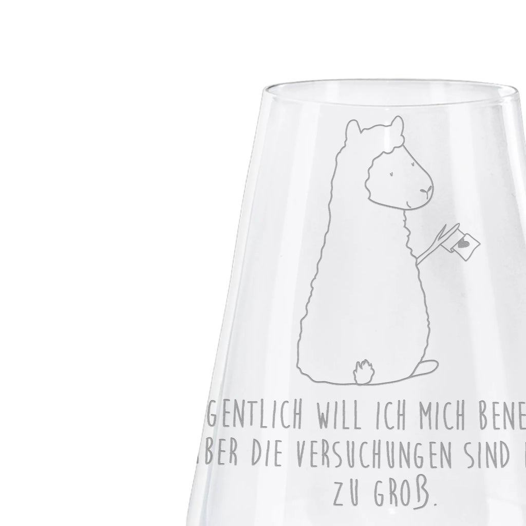 Weißwein Glas Alpaka Fahne Weißweinglas, Weinglas, Weißwein Glas, Weinglas mit Gravur, Geschenk für Weinliebhaber, Spülmaschinenfeste Weingläser, Hochwertige Weinaccessoires, Alpaka, Lama, Alpakas, Lamas, Liebe