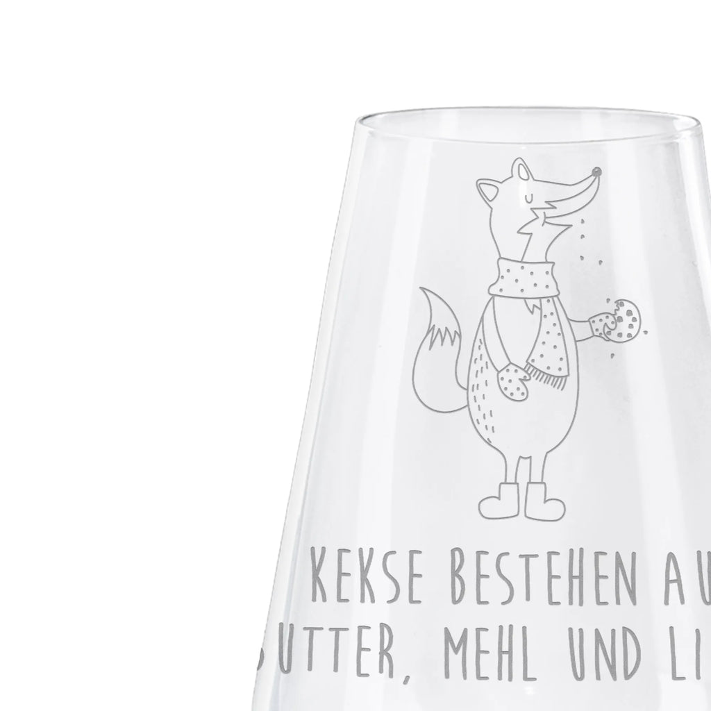 Weißwein Glas Fuchs Keks Weißweinglas, Weinglas, Weißwein Glas, Weinglas mit Gravur, Geschenk für Weinliebhaber, Spülmaschinenfeste Weingläser, Hochwertige Weinaccessoires, Fuchs, Füchse, Backen Spruch, Kekse, Winter, Weihnachtszeit, Plätzchen, Liebe, Küche Deko