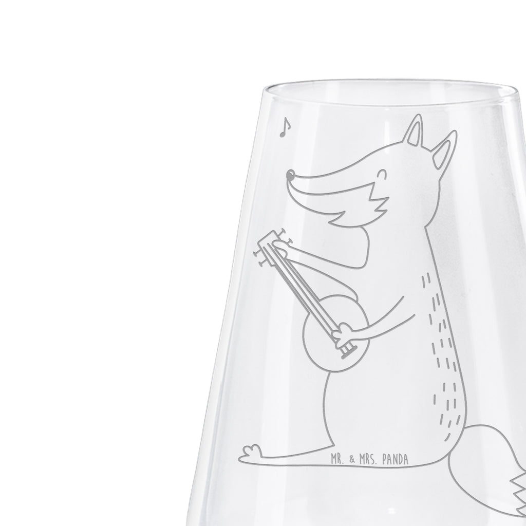 Weißwein Glas Fuchs Gitarre Weißweinglas, Weinglas, Weißwein Glas, Weinglas mit Gravur, Geschenk für Weinliebhaber, Spülmaschinenfeste Weingläser, Hochwertige Weinaccessoires, Fuchs, Füchse, Geschenk Musiker, Musik Spruch, Musikerin, Sänger, Sängerin, Gitarre