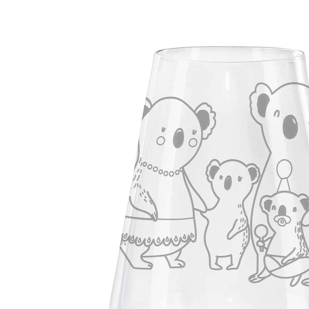 Weißwein Glas Koala Familie Weißweinglas, Weinglas, Weißwein Glas, Weinglas mit Gravur, Geschenk für Weinliebhaber, Spülmaschinenfeste Weingläser, Hochwertige Weinaccessoires, Familie, Vatertag, Muttertag, Bruder, Schwester, Mama, Papa, Oma, Opa, Koala, Koalas, Family, Kinder, Geschwister, Familienleben