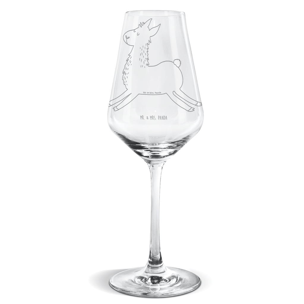 Weißwein Glas Lama springend Weißweinglas, Weinglas, Weißwein Glas, Weinglas mit Gravur, Geschenk für Weinliebhaber, Spülmaschinenfeste Weingläser, Hochwertige Weinaccessoires, Lama, Alpaka, Lamas, Lieblingstag, Happy day, fröhlich, Glück, Freundin, Liebeskummer, Neustart, guten Morgen, Start, Prüfung, Abitur