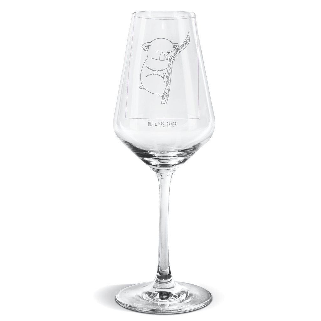 Weißwein Glas Koalabär Weißweinglas, Weinglas, Weißwein Glas, Weinglas mit Gravur, Geschenk für Weinliebhaber, Spülmaschinenfeste Weingläser, Hochwertige Weinaccessoires, Tiermotive, Gute Laune, lustige Sprüche, Tiere, Koala, träumen, Traum, schlafen, Schlafzimmer, Traumland, Bär, Koalabär