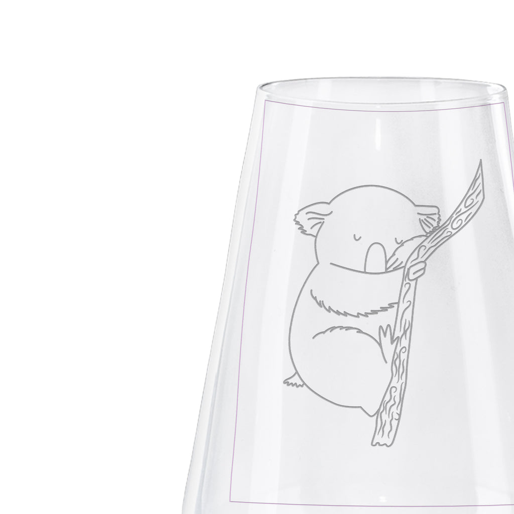 Weißwein Glas Koalabär Weißweinglas, Weinglas, Weißwein Glas, Weinglas mit Gravur, Geschenk für Weinliebhaber, Spülmaschinenfeste Weingläser, Hochwertige Weinaccessoires, Tiermotive, Gute Laune, lustige Sprüche, Tiere, Koala, träumen, Traum, schlafen, Schlafzimmer, Traumland, Bär, Koalabär