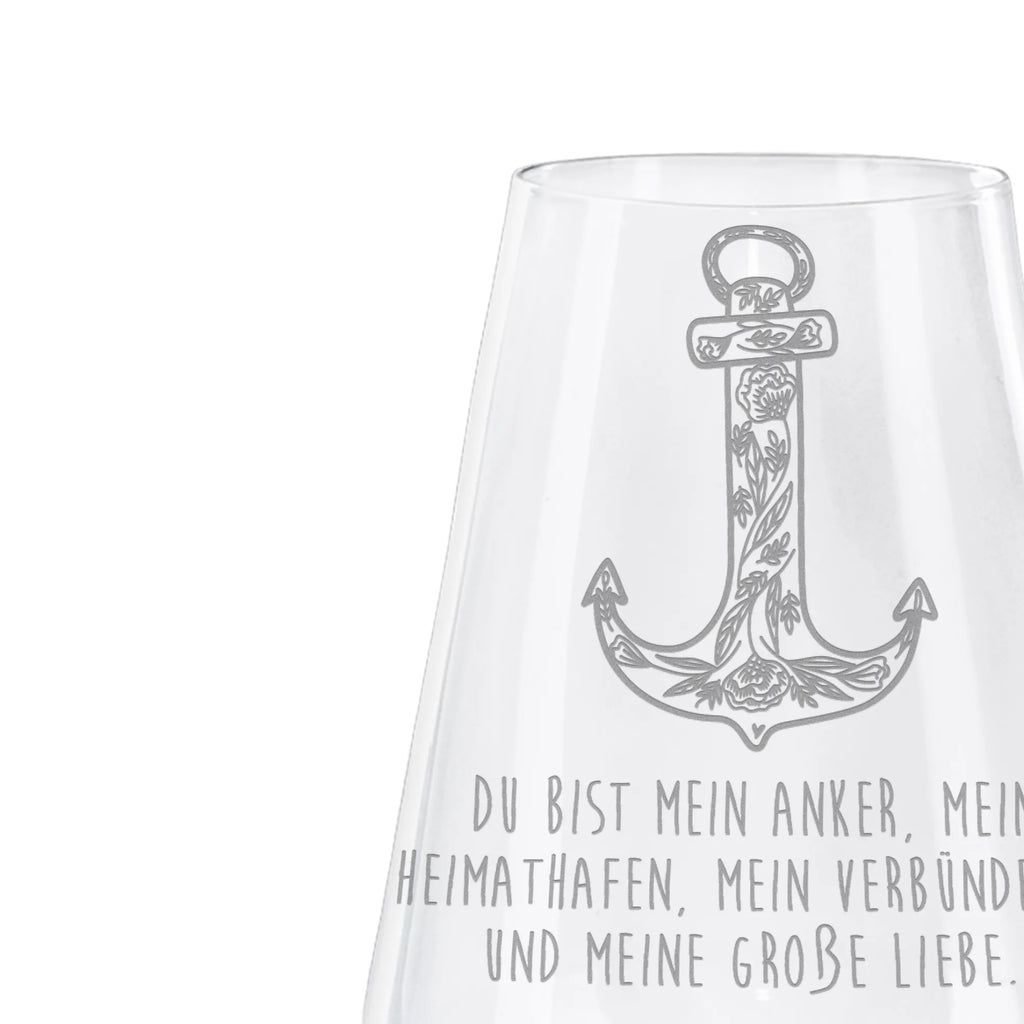 Weißwein Glas Anker Blau Weißweinglas, Weinglas, Weißwein Glas, Weinglas mit Gravur, Geschenk für Weinliebhaber, Spülmaschinenfeste Weingläser, Hochwertige Weinaccessoires, Tiermotive, Gute Laune, lustige Sprüche, Tiere