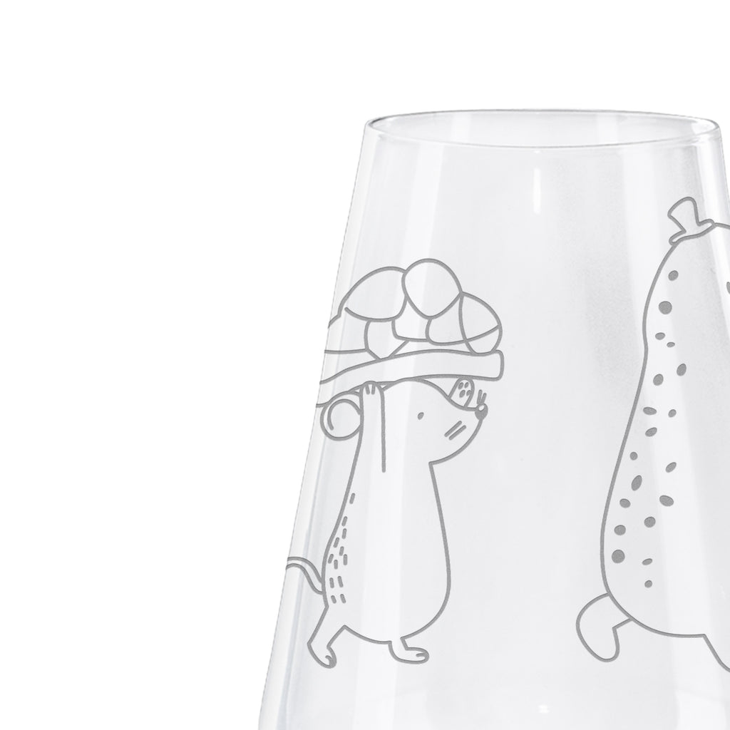 Weißwein Glas Schildkröte & Maus Weißweinglas, Weinglas, Weißwein Glas, Weinglas mit Gravur, Geschenk für Weinliebhaber, Spülmaschinenfeste Weingläser, Hochwertige Weinaccessoires, Schildkröte, Maus, Freunde, Freundinnen, beste Freunde, beste Freundinnen