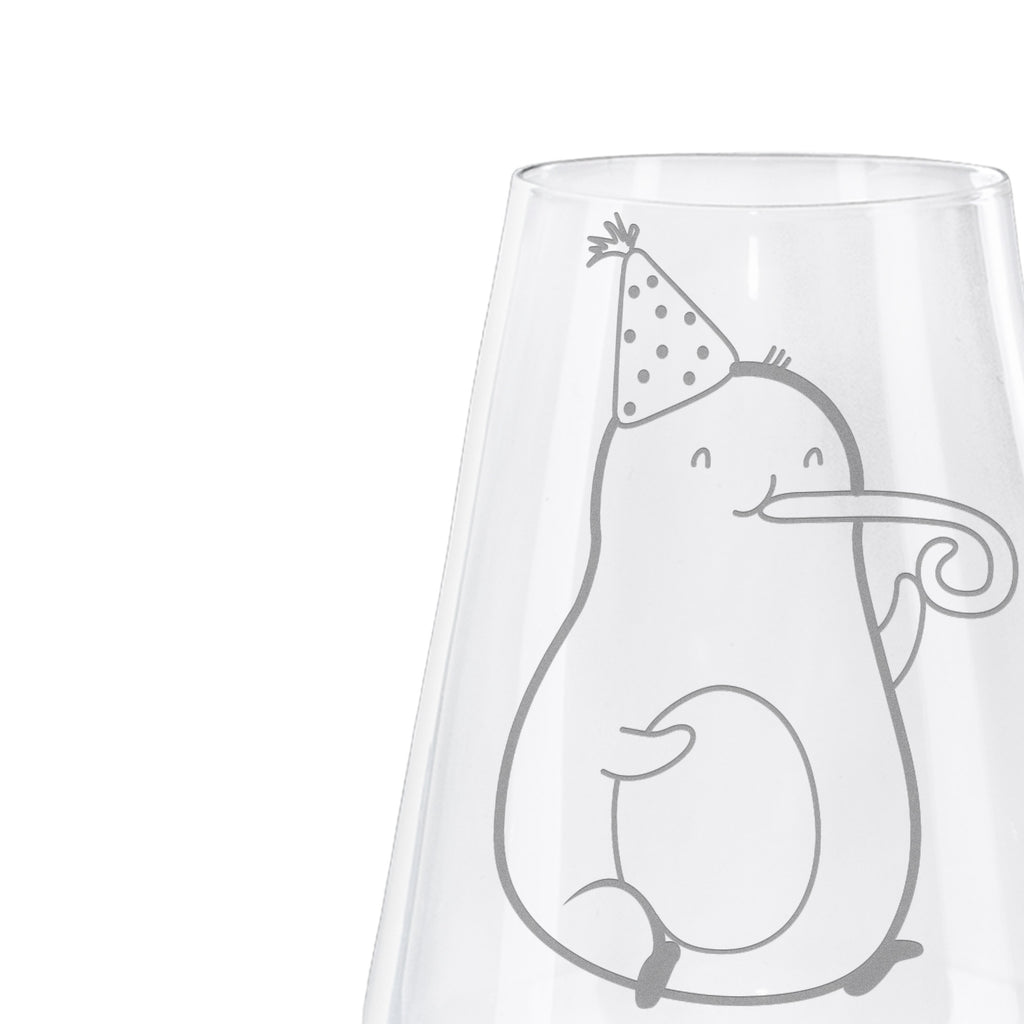 Weißwein Glas Avocado Partyhupe Weißweinglas, Weinglas, Weißwein Glas, Weinglas mit Gravur, Geschenk für Weinliebhaber, Spülmaschinenfeste Weingläser, Hochwertige Weinaccessoires, Avocado, Veggie, Vegan, Gesund, Party, Feierlichkeit, Feier, Fete, Geburtstag, Gute Laune, Tröte