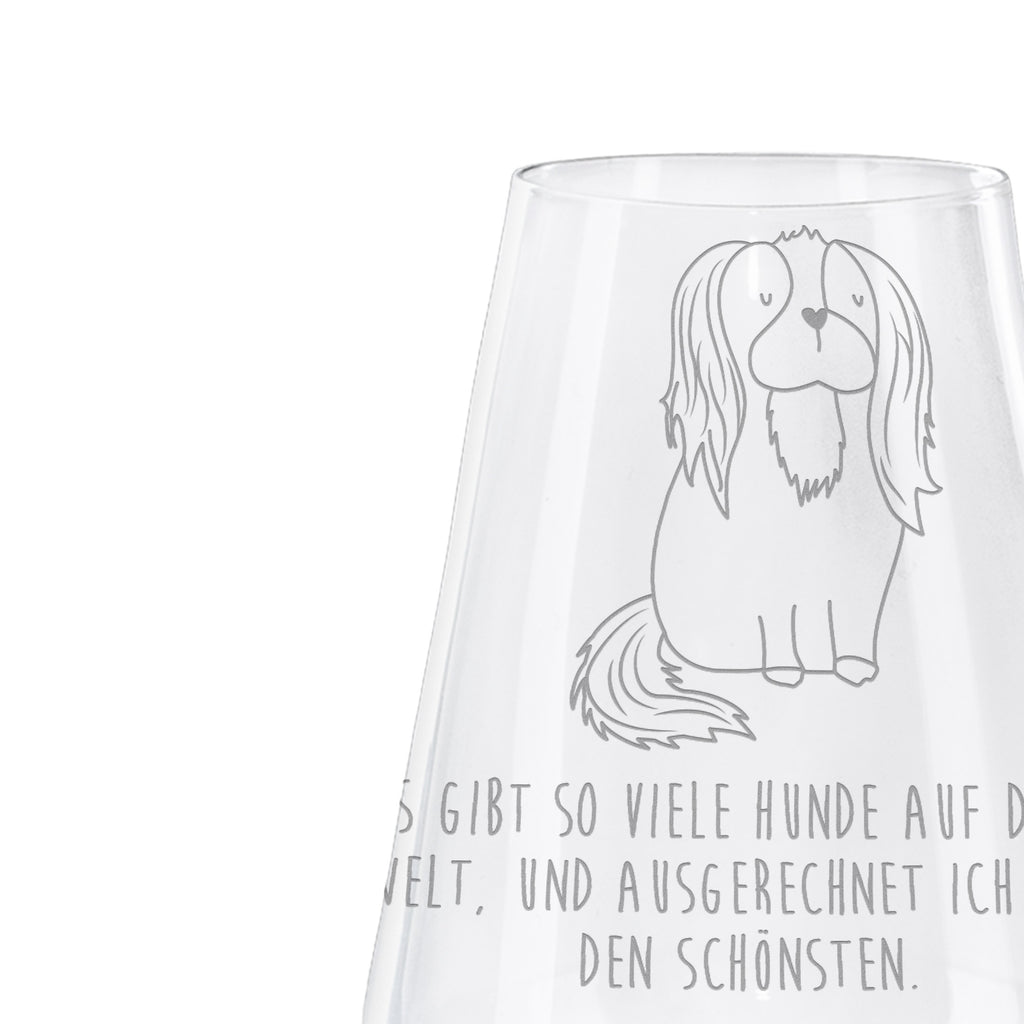 Weißwein Glas Cavalier King Charles Spaniel Weißweinglas, Weinglas, Weißwein Glas, Weinglas mit Gravur, Geschenk für Weinliebhaber, Spülmaschinenfeste Weingläser, Hochwertige Weinaccessoires, Hund, Hundemotiv, Haustier, Hunderasse, Tierliebhaber, Hundebesitzer, Sprüche, Cavalier King Charles Spaniel, Cockerspaniel, Spaniel, Spruch, schönster Hund