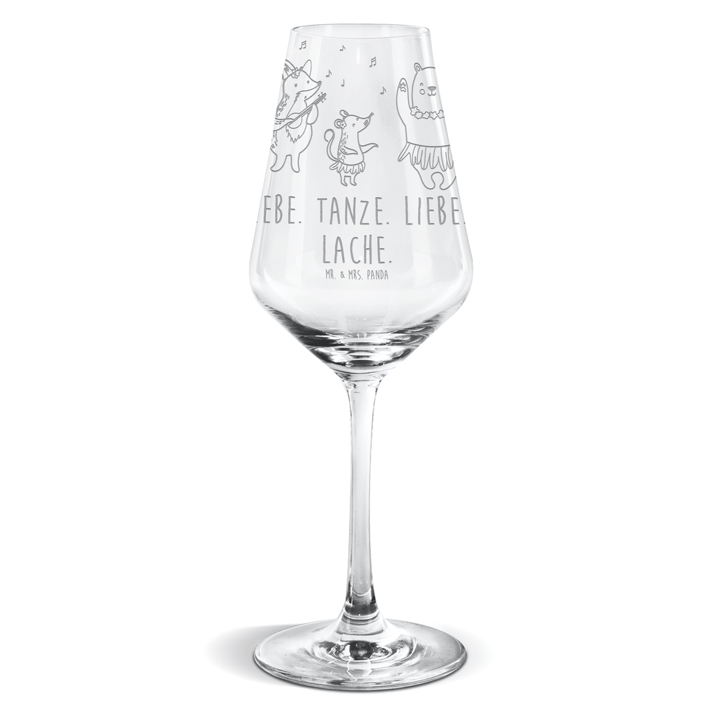 Weißwein Glas Waldtiere Aloha Weißweinglas, Weinglas, Weißwein Glas, Weinglas mit Gravur, Geschenk für Weinliebhaber, Spülmaschinenfeste Weingläser, Hochwertige Weinaccessoires, Tiermotive, Gute Laune, lustige Sprüche, Tiere, Wald, Waldtiere, Musik, Aloha, Bär, Hase, Igel, Tanzen, Leben, Lachen