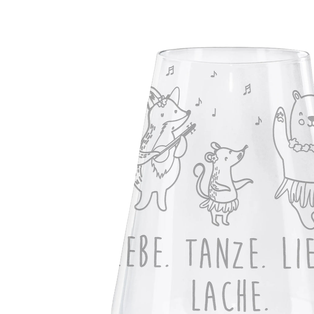 Weißwein Glas Waldtiere Aloha Weißweinglas, Weinglas, Weißwein Glas, Weinglas mit Gravur, Geschenk für Weinliebhaber, Spülmaschinenfeste Weingläser, Hochwertige Weinaccessoires, Tiermotive, Gute Laune, lustige Sprüche, Tiere, Wald, Waldtiere, Musik, Aloha, Bär, Hase, Igel, Tanzen, Leben, Lachen